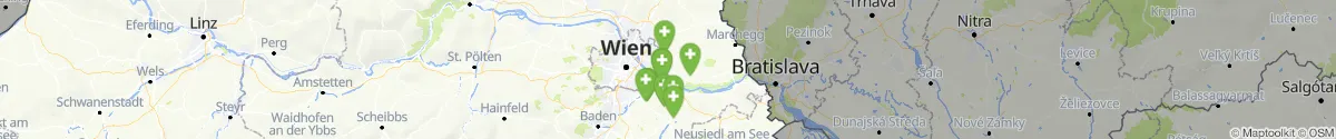 Kartenansicht für Apotheken-Notdienste in der Nähe von Andlersdorf (Gänserndorf, Niederösterreich)
